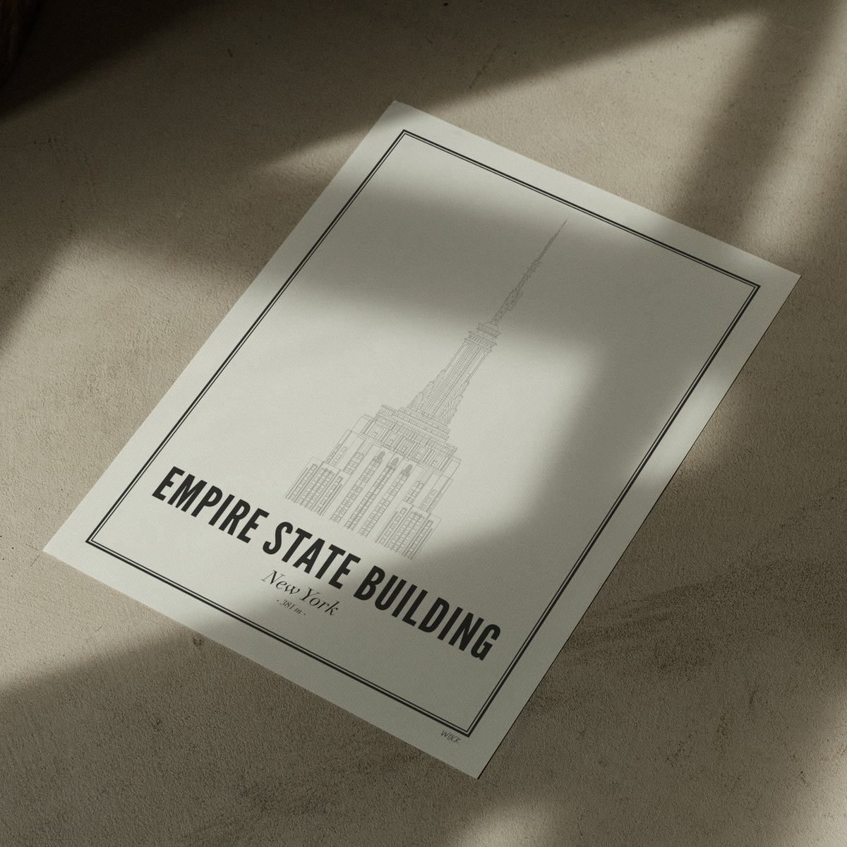 Poster of New York - Empire State Building | WIJCK.